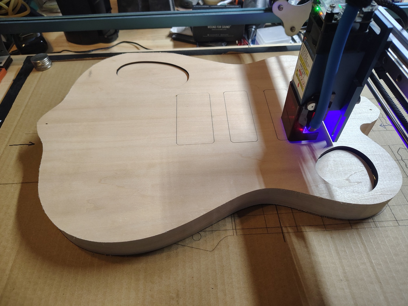 Laser cutting the cavity
                covers