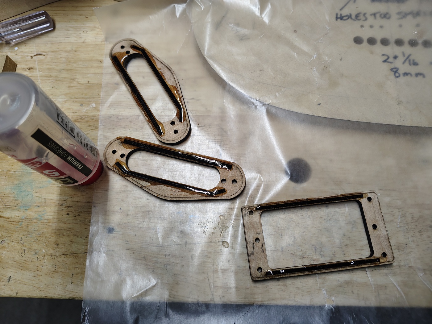 Pickup rings before sanding