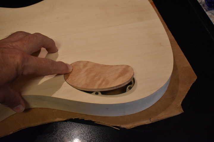 Cover plate with beveled underside edge