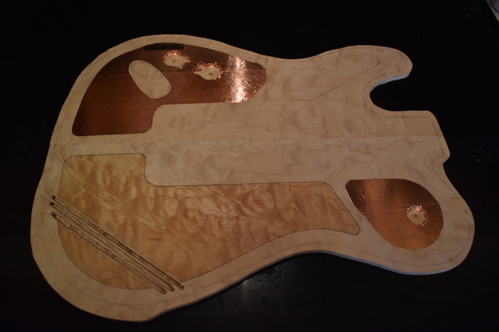 Arm cut relief routs with some copper foil
                shielding altread done