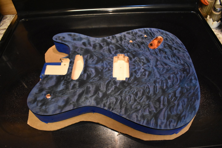 Top stained, sides masked
