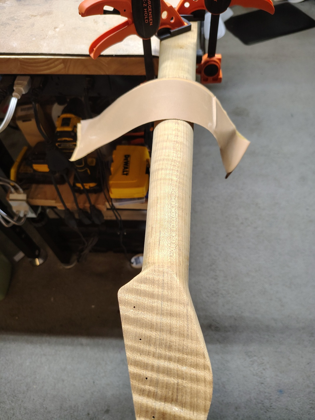Back of neck sandpaper trick
