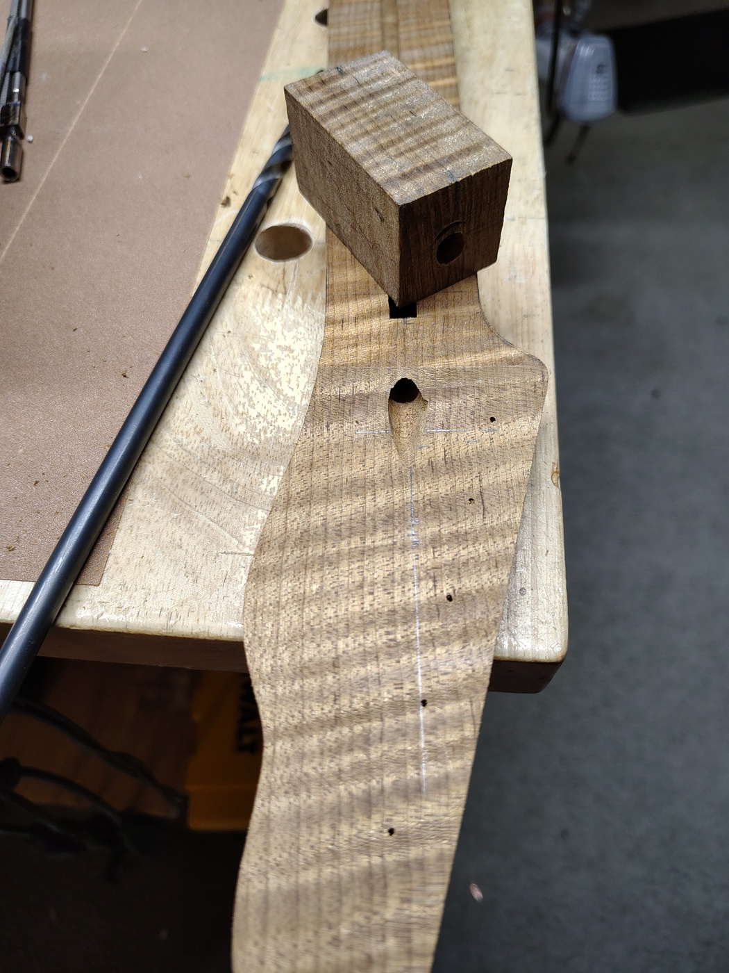 Tools for drilling the truss rod access