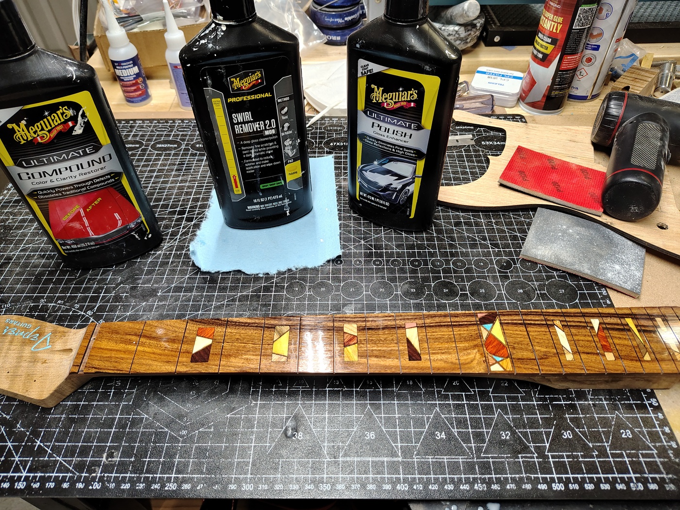 Finished fretboard