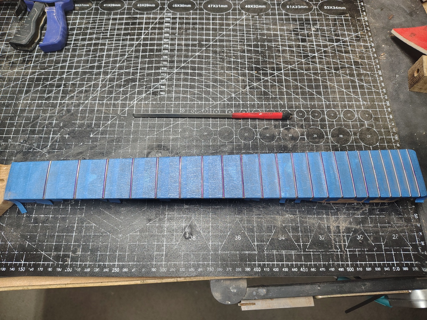 Crowning the
                frets