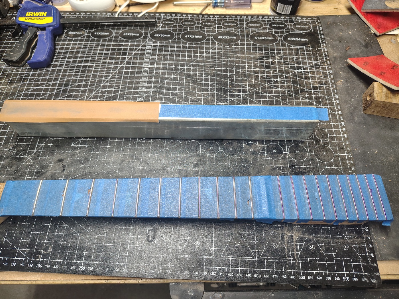 Adding fall away
                to the higher numbered frets