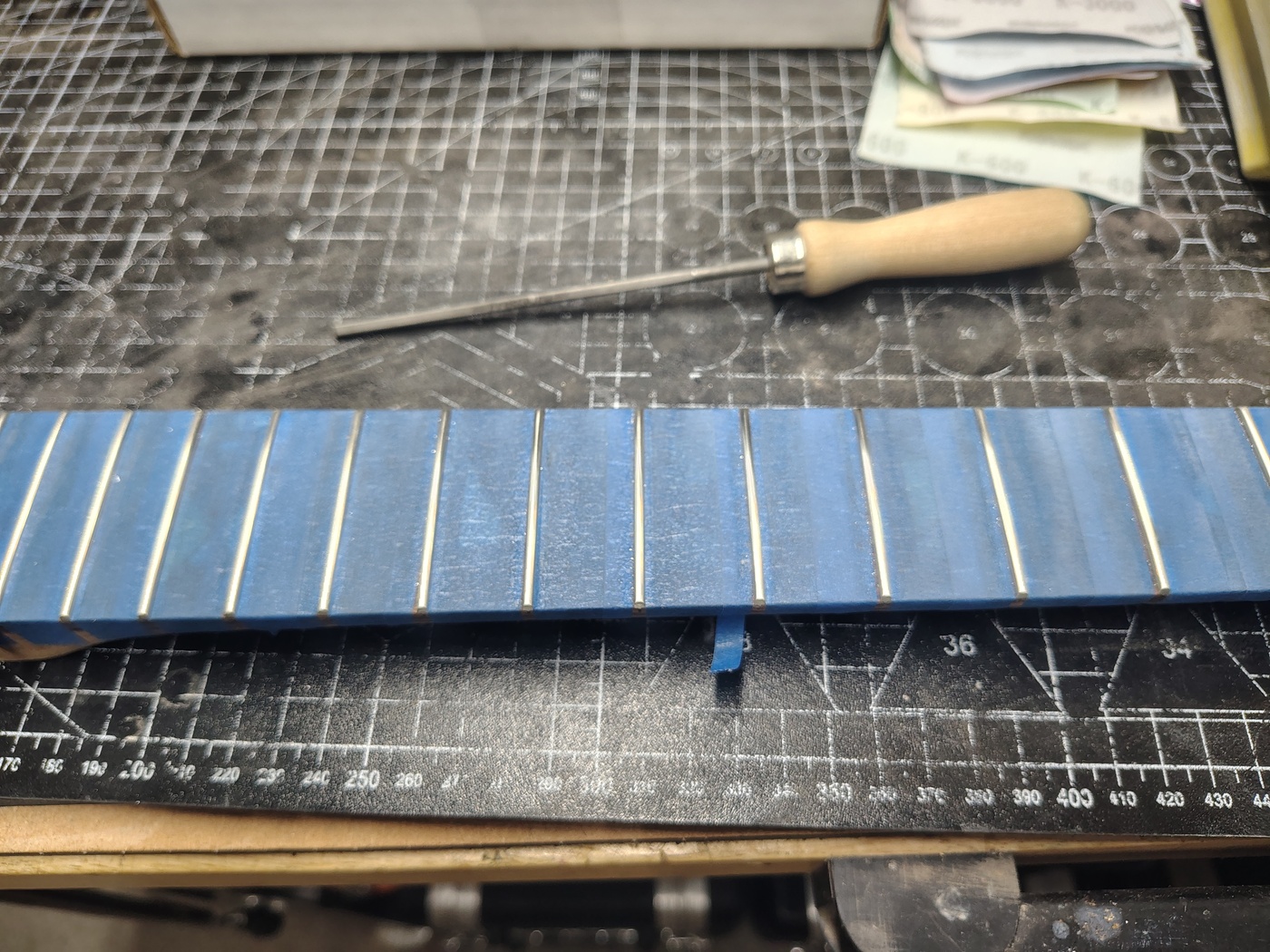 Ready to round the
                fret ends
